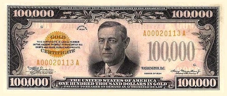 $10,000 Bill