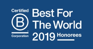 B Corporation Best for the World 2019 Logo