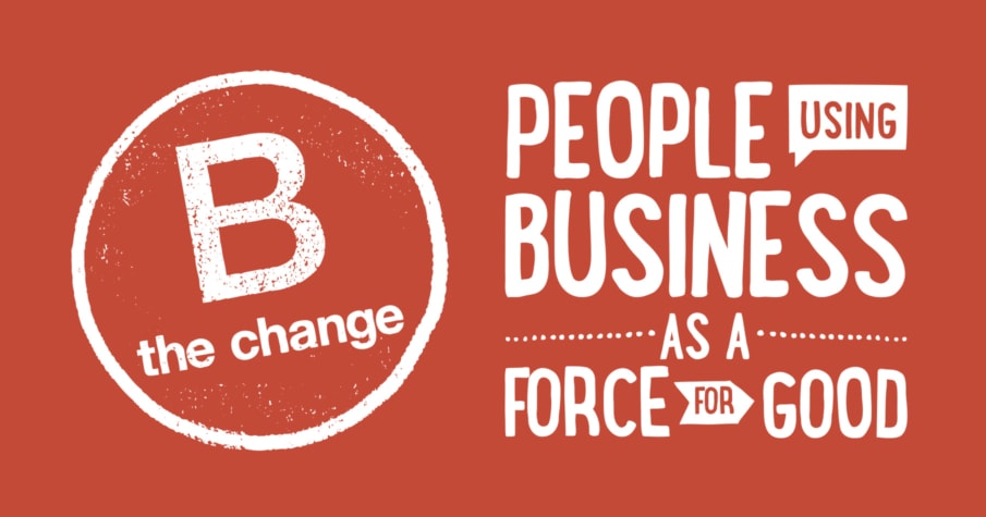 B Corporation Business as a Force for Good Logo