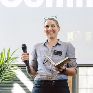Anja Taylor speaking at the Catalyst Summit: Bold Type