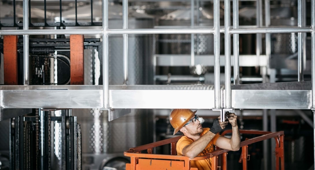 Solid Form Employee Assembling Catwalk