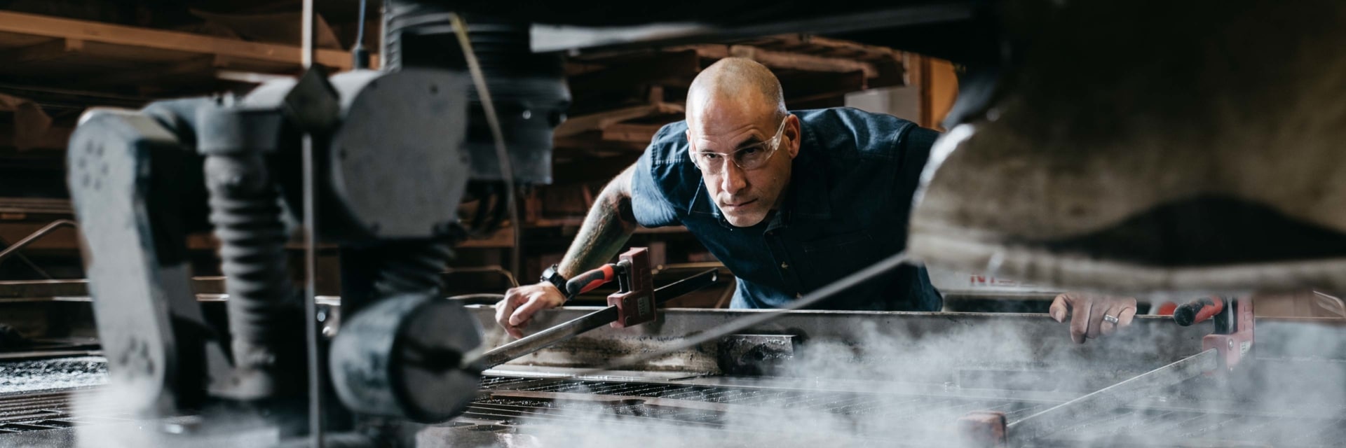 Deven Paolo at the Waterjet