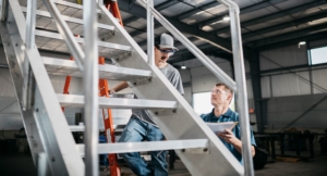 Solid Form Inspecting Staircase