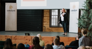 CatalystPDX Speaker on stage