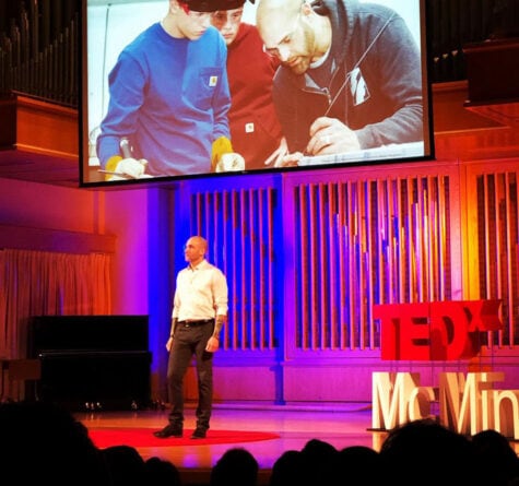 Solid Form's President, Deven Paolo, speaking at TedX McMinnville