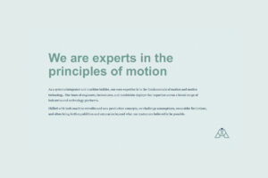 Applied Motion Systems are experts in the principles of motion